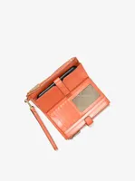 Adele Woven Leather Smartphone Wallet