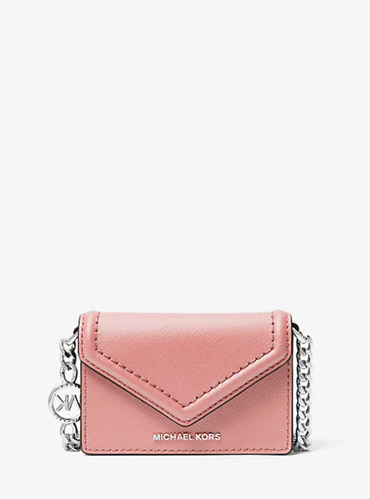 Jet Set Micro Saffiano Leather Envelope Crossbody Bag