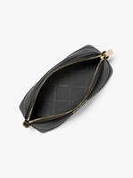 Grand sac à bandoulière de forme arrondie en cuir Saffiano