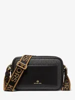 Maeve Large Logo and Faux Leather Crossbody Bag