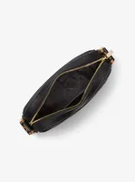 Maeve Large Logo and Faux Leather Crossbody Bag