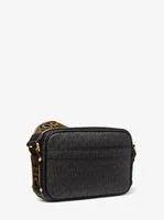 Maeve Large Logo and Faux Leather Crossbody Bag