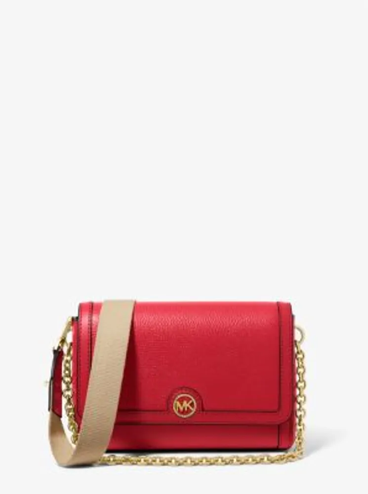 Freya Small Convertible Pebbled Leather Crossbody Bag
