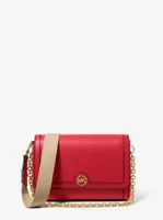 Freya Small Convertible Pebbled Leather Crossbody Bag