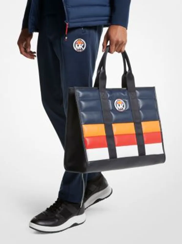 MK X ellesse Hudson Color-Blocked Quilted Tote Bag