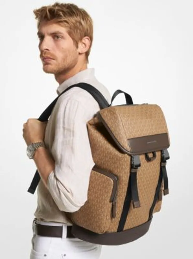 Michael Kors Hudson Logo Backpack - Brown