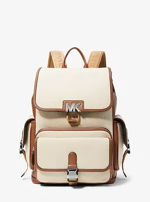 Hudson Two-Tone Canvas Backpack