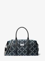 Varick Empire Logo Jacquard Duffel Bag