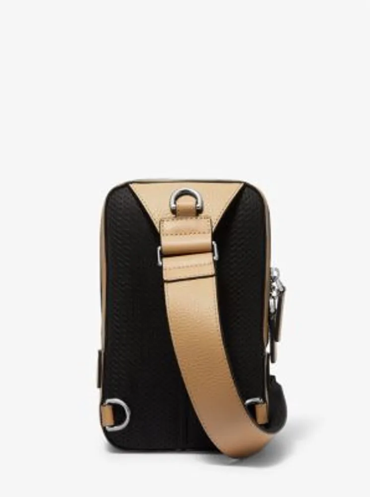 Michael Kors Olive Men's Hudson Slim Pebbled Leather Backpack  33U2LHDB2L-333 196163500126 - Handbags - Jomashop