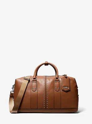 Astor Studded Leather Duffel Bag