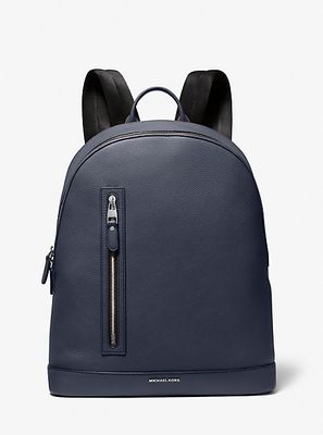 Hudson Slim Pebbled Leather Backpack