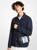 Sac pour appareil photo Hudson en cuir et à logo avec pochette