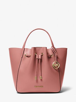 Phoebe Large Faux Leather Bucket Bag