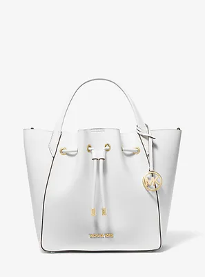 Phoebe Large Faux Leather Bucket Bag