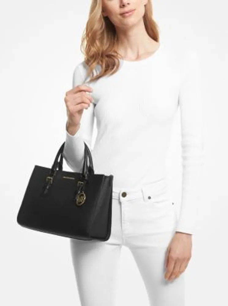 Charlotte Medium 2 in 1 Saffiano Leather and Logo Tote Bag｜TikTok Search