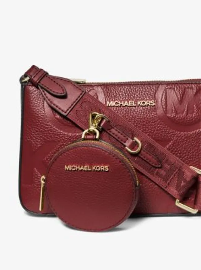 Michael Kors Jet Set Medium Logo and Leather Crossbody Bag with Case for Apple  Airpods Pro®