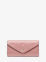 Jet Set Travel Large Logo Embossed Leather Envelope Wallet