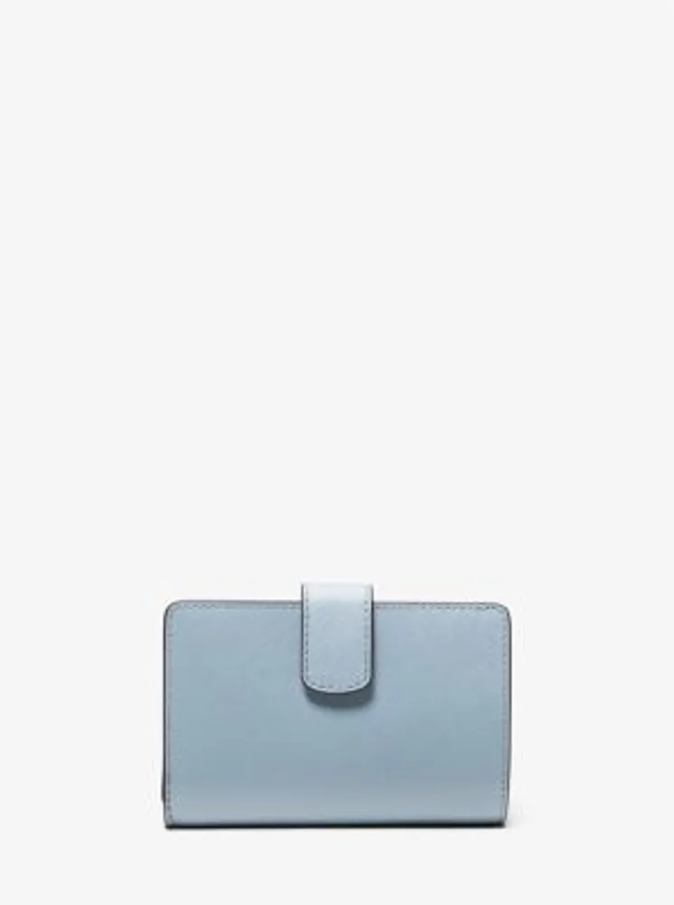 Michael Michael Kors Woman Wallet Sky Blue Size -- Soft Leather