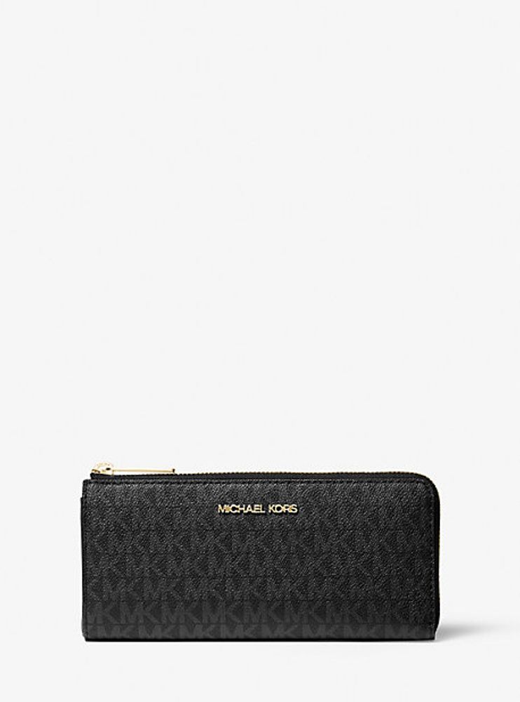 Michael Kors + Jet Set Travel Large Logo Quarter-Zip Wallet | Galeries  Capitale