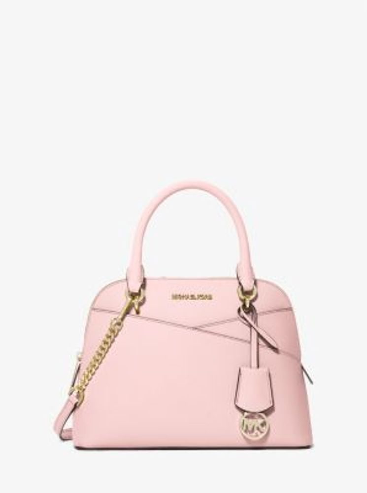 Michael Kors + Jet Set Travel Medium Saffiano Leather Dome Satchel | Upper  Canada Mall