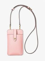 Saffiano Leather Smartphone Crossbody Bag