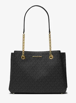 Teagan Large Logo Shoulder Bag