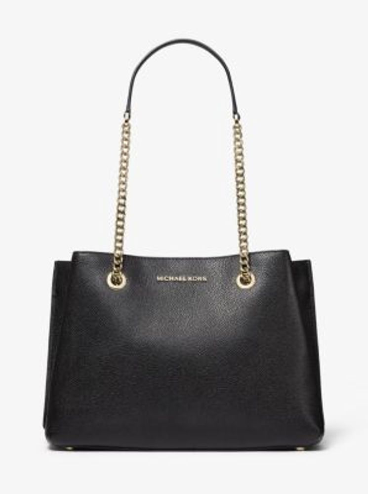 Teagan Large Pebbled Leather Shoulder Bag