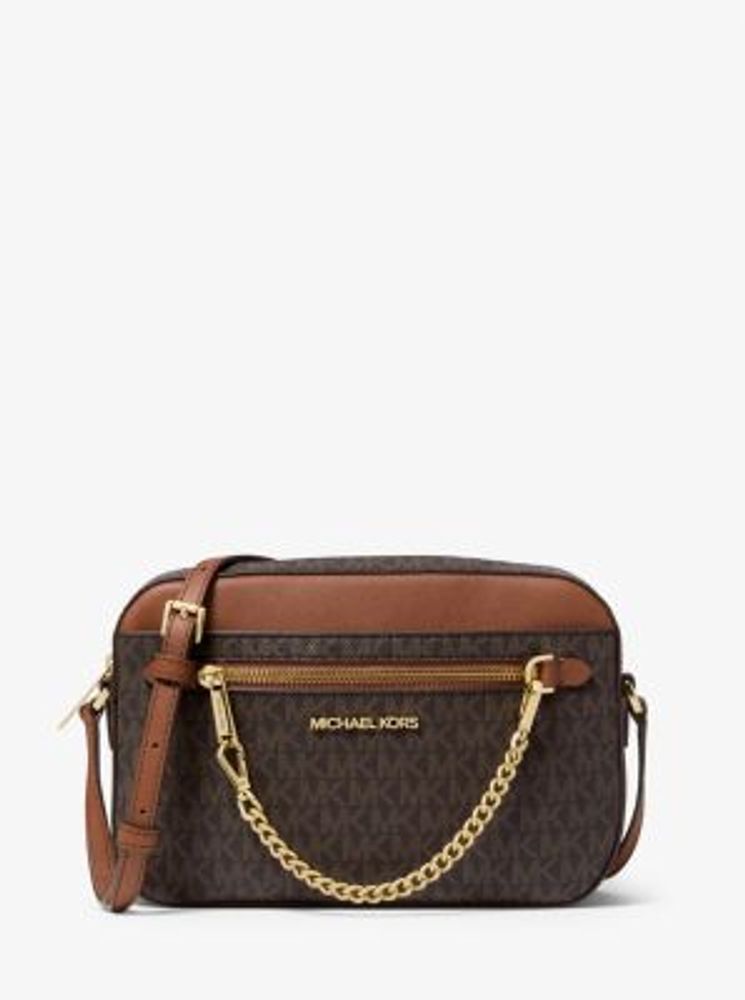 Michael Kors + Jet Set Large Logo Crossbody Bag | Square One