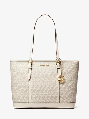 Michael Kors Jet Set Travel Large Logo Tote Bag | Square One