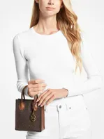 Très petit sac à bandoulière Mercer en toile logo et cuir