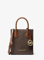 Très petit sac à bandoulière Mercer en toile logo et cuir