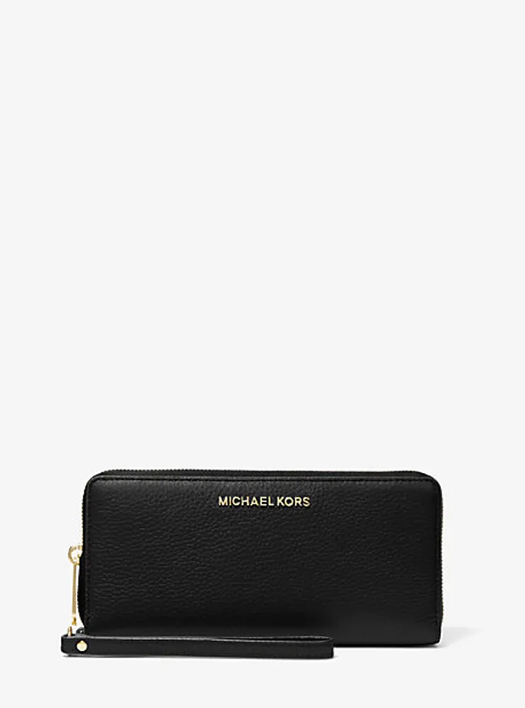 Michael Kors Jet Set Travel Double Zip Wristlet in Signature Rose Gold  (35H1RTVW3V) - USA Loveshoppe