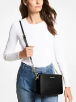 Grand sac à bandoulière Jet Set en cuir Saffiano