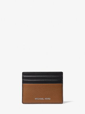 Cooper Pebbled Leather Tall Card Case