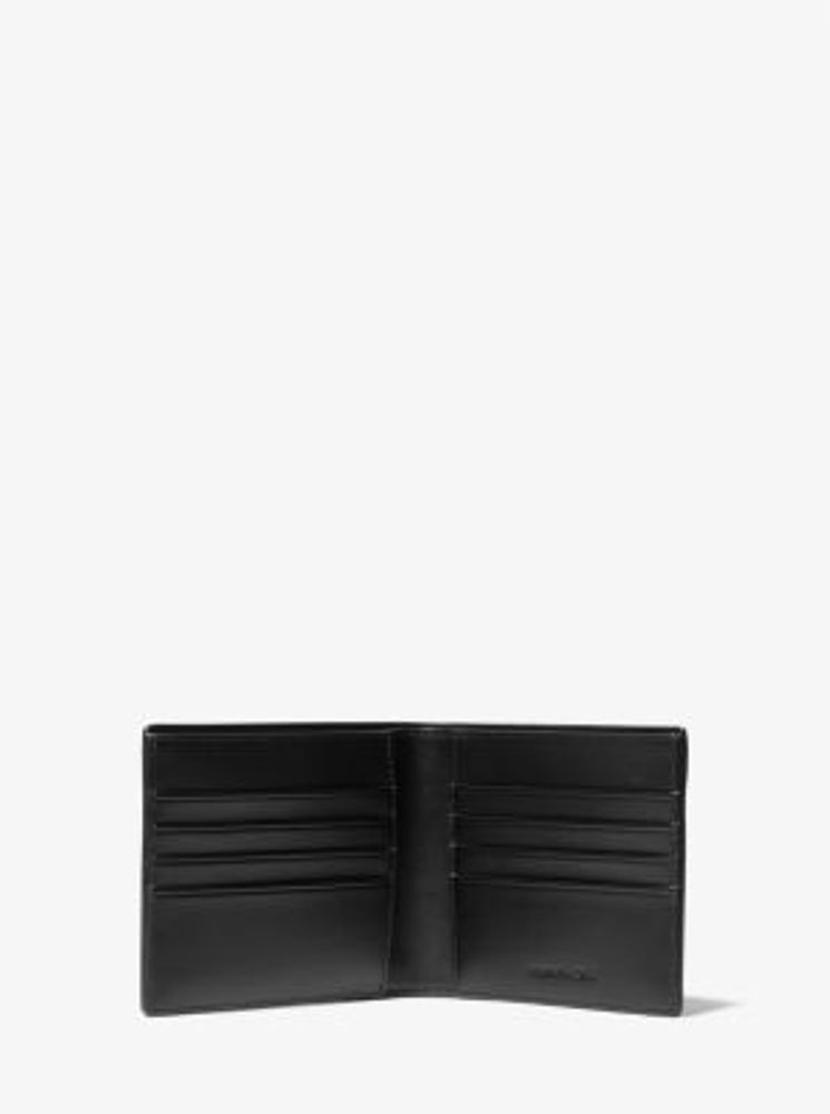 Logo Stripe Billfold Wallet With Passcase