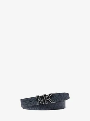 Reversible Logo and Faux Leather Belt