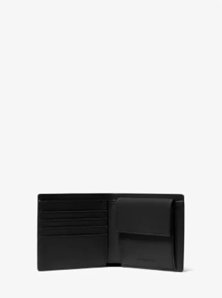 Michael Kors Men039s Cooper Billfold With Coin Pocket Leather MK Wallet  158  eBay