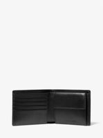 Harrison Crossgrain Leather Billfold Wallet With Coin Pocket