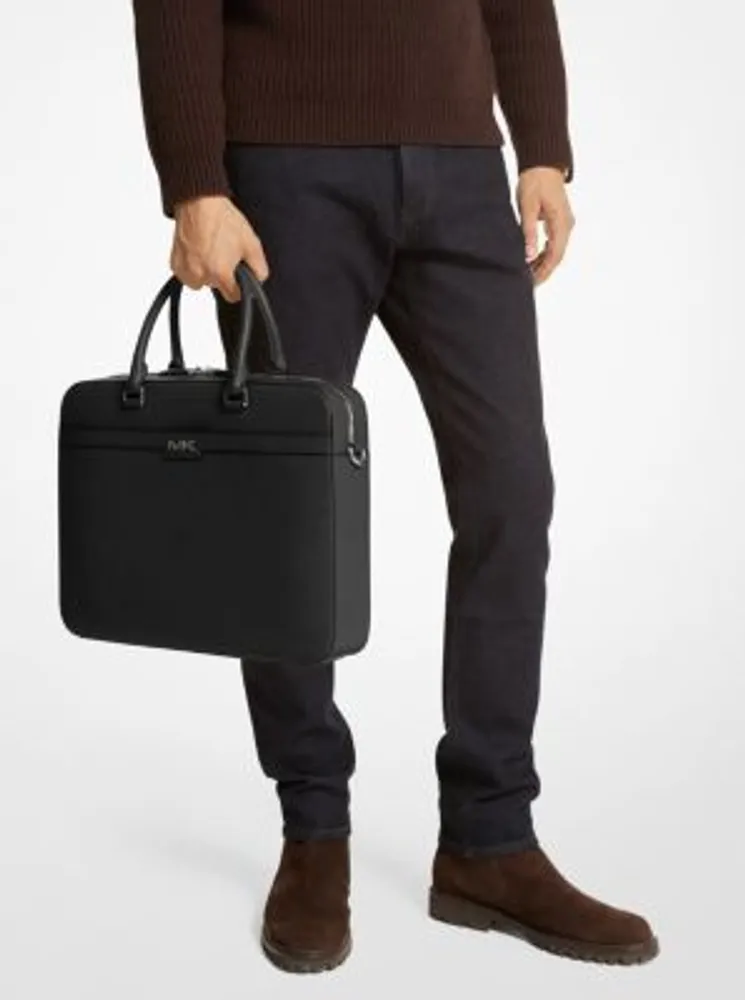 Cooper Textured Faux Leather Briefcase