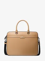 Cooper Textured Faux Leather Briefcase