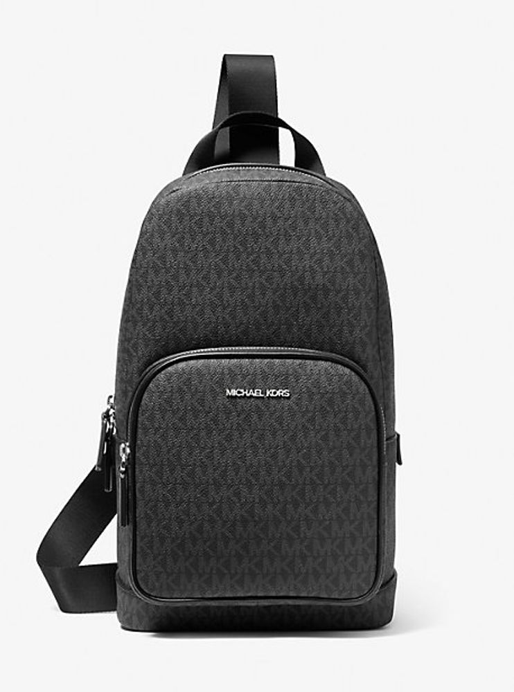 Michael Kors Cooper Two-tone Logo Stripe Backpack In White | ModeSens