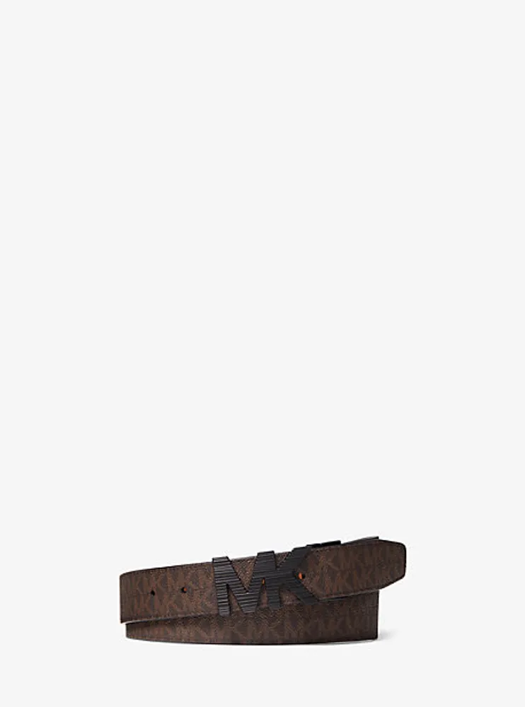 Reversible Logo and Leather Belt
