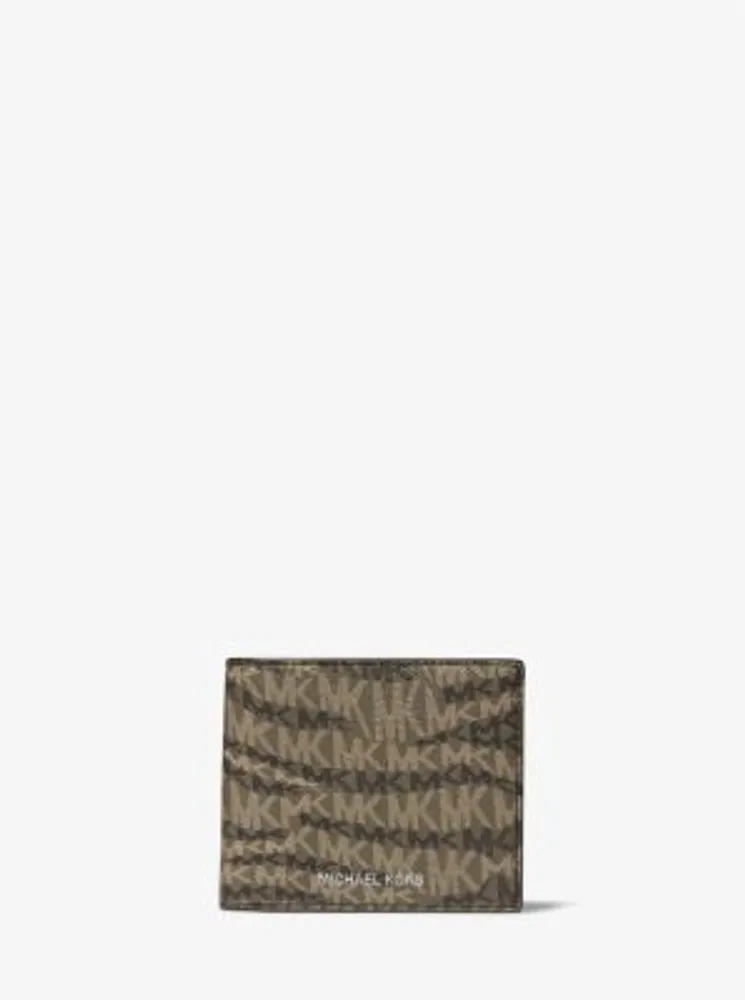 Hudson Animal Print Logo Billfold Wallet