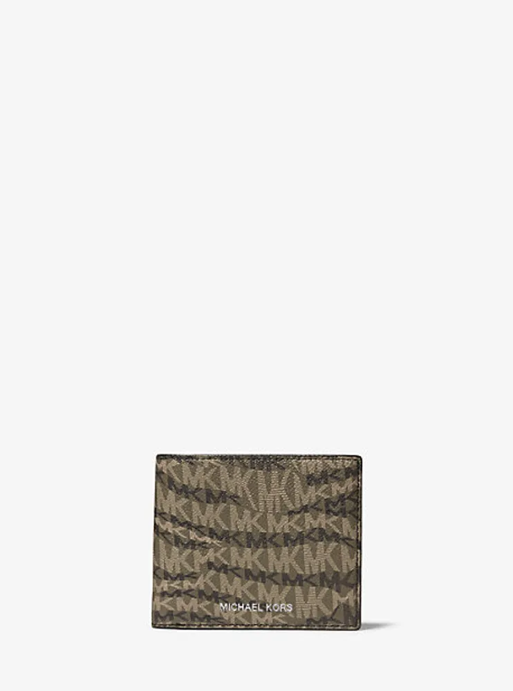 Hudson Animal Print Logo Billfold Wallet