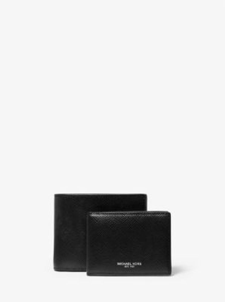 Harrison Crossgrain Leather Billfold Wallet With Passcase