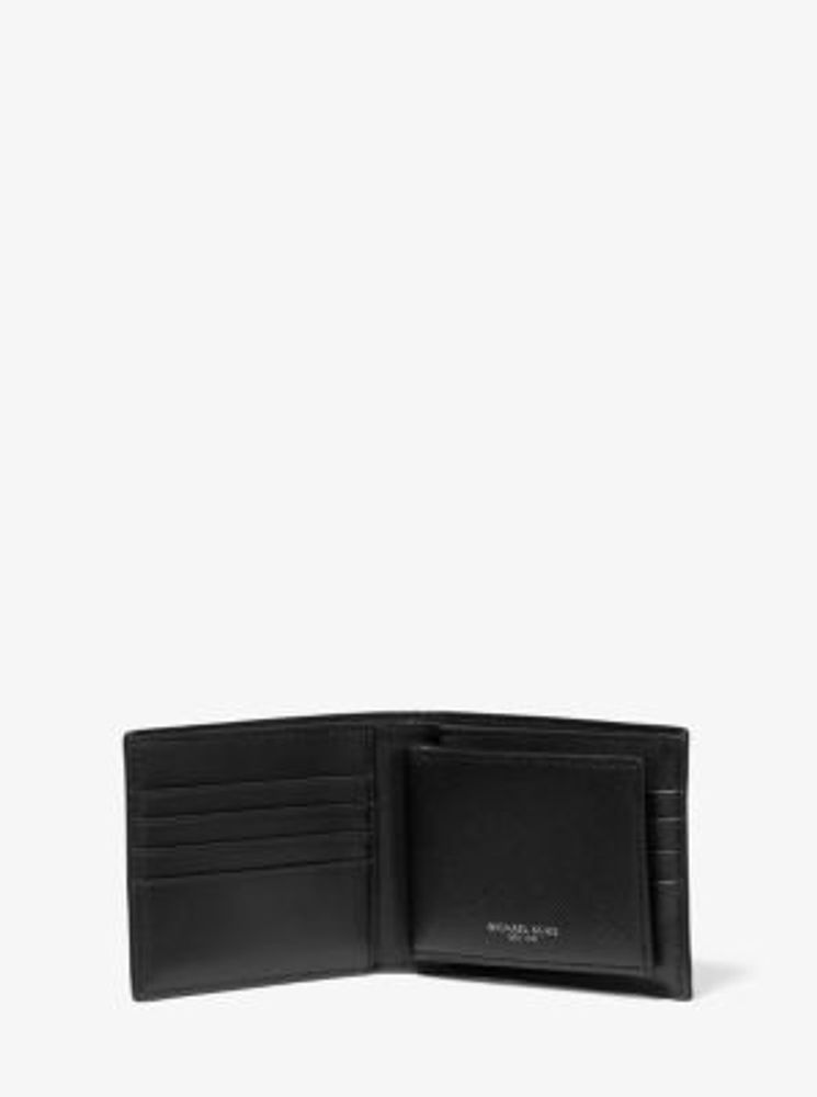 Harrison Crossgrain Leather Billfold Wallet With Passcase