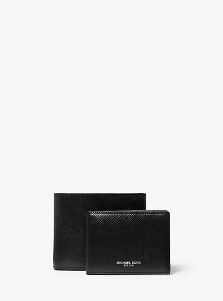 Harrison Crossgrain Leather Billfold Wallet With Passcase