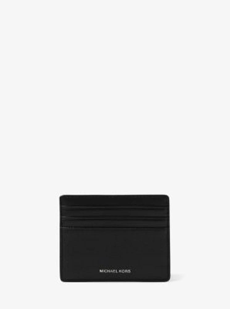 Harrison Crossgrain Leather Tall Card Case