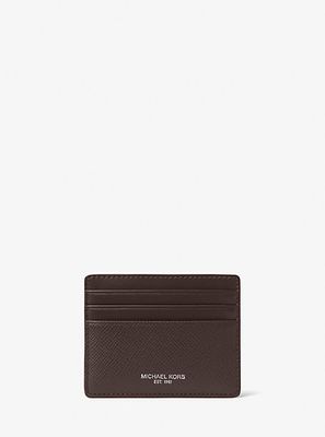 Harrison Crossgrain Leather Tall Card Case