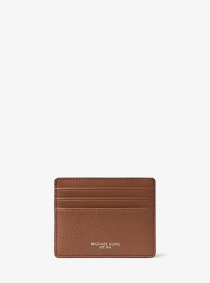 Harrison Crossgrain Leather Tall Card Case